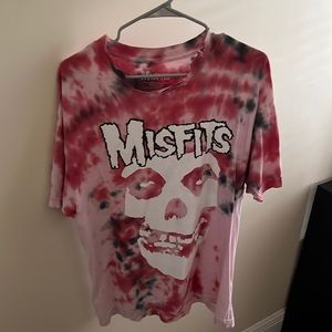Misfits Pink Tie Dye | L | T-Shirt